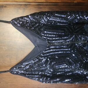 Sparkling Blue Sequin Top